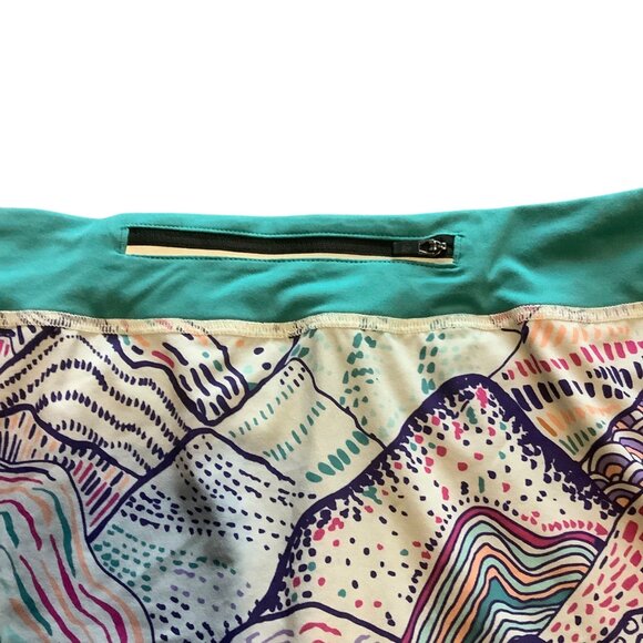 Rabbit Empower Skort Running Skirt Inner Shorts Women Large Mountain Pattern - Picture 8 of 11
